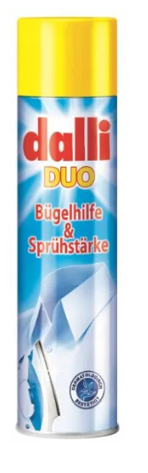 Аксессуары DALLI Крахмал для глажки белья Duo Bugelhilfe & Spruhstarke, 400 мл — описание, фото, цены в интернет-магазине Премьер Техно