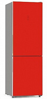 Холодильник AVEX RFC-301D NFGR красное стекло