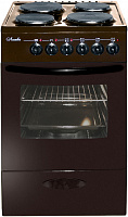 Электрическая плита Лысьва ЭП 411 МС коричневый без крышки