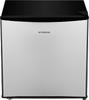 Однокамерный холодильник Hyundai CO0502 серебристый/черный