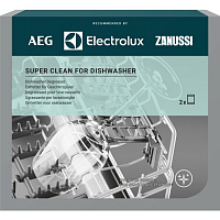 Electrolux SUPER CLEAN DW - Обезжиривающее средство для посудомоечной машины, 2 пакета по 50 г M3DCP200
