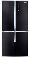 Холодильник SIDE-BY-SIDE Ginzzu NFK-510 Black glass
